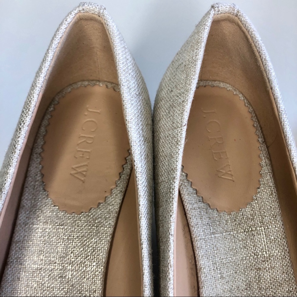 J. Crew Metallic gold Wedge - Size 6.5 - Picture 8 of 8